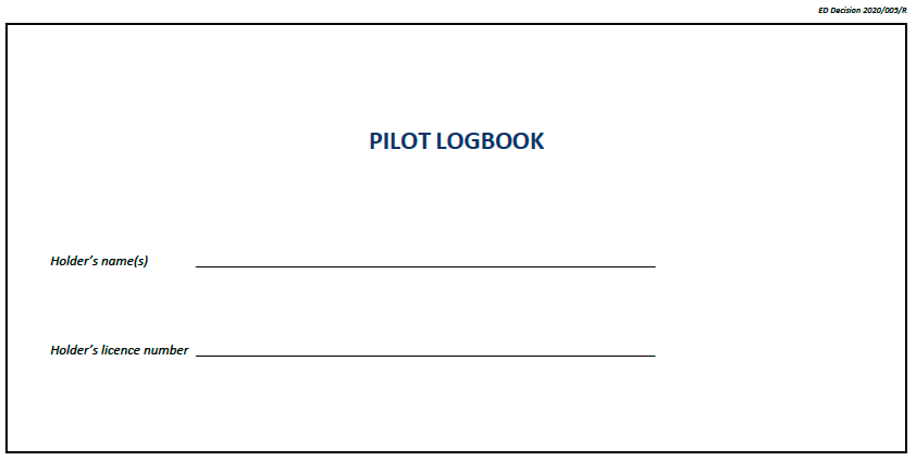 PILOT LOGBOOK